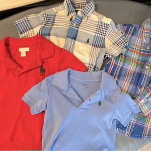 Boys Button Down and Polo Shirts Bundle